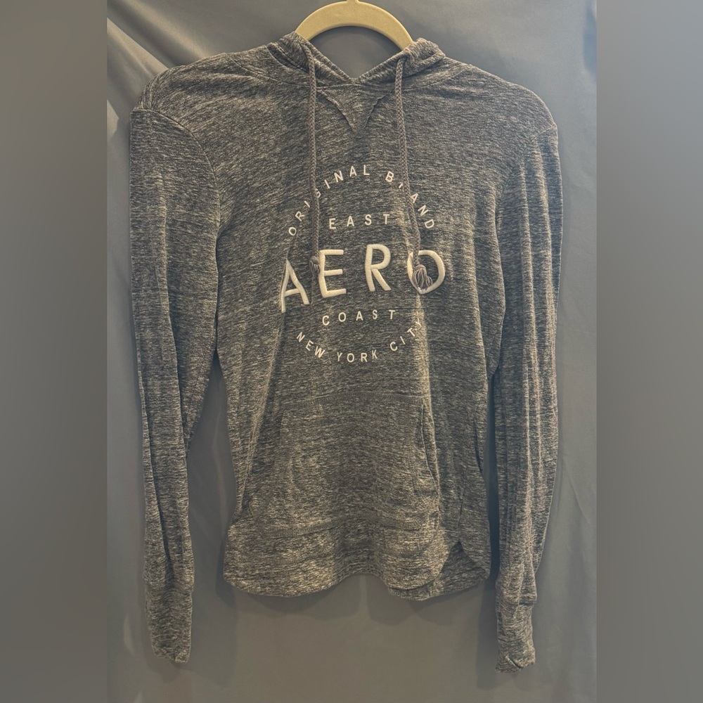 Aero Thin Heather Gray Hoodie